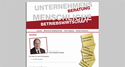 Desktop Screenshot of menschliche-betriebswirtschaft.de
