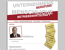 Tablet Screenshot of menschliche-betriebswirtschaft.de